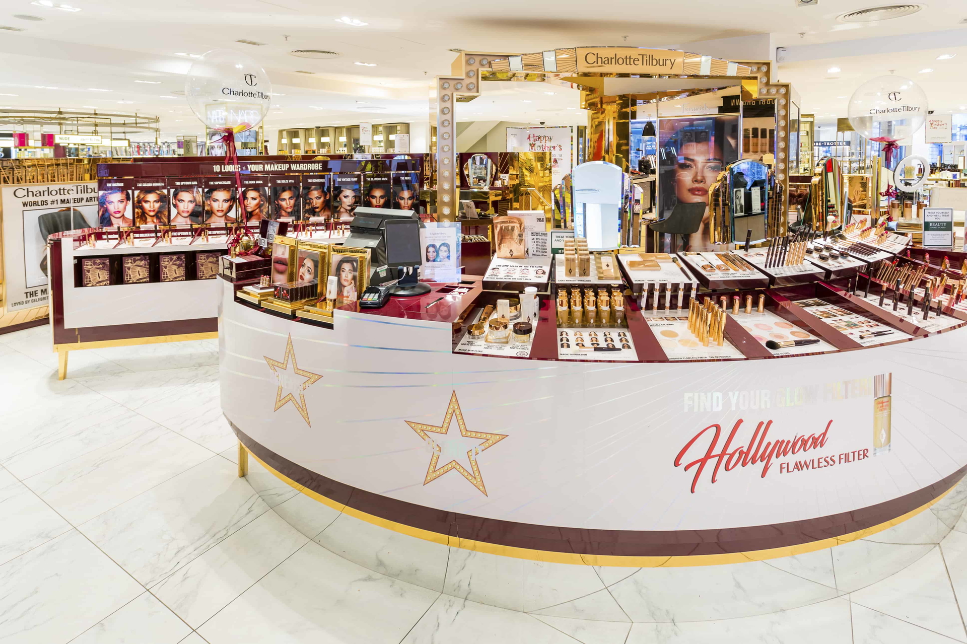 Charlotte Tilbury – Hollywood Flawless Filter in store Display