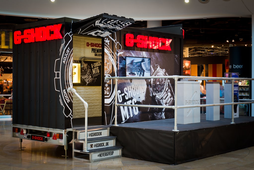 G shock pop up store