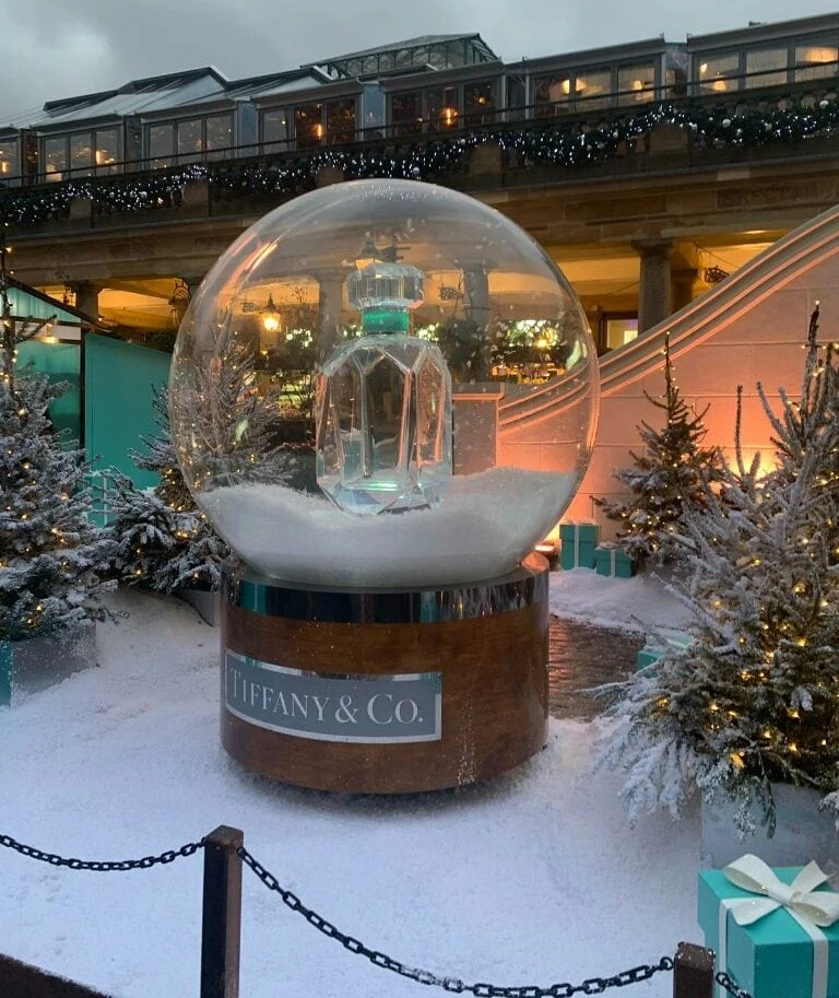 Tiffany &amp; co perfume in snow globe