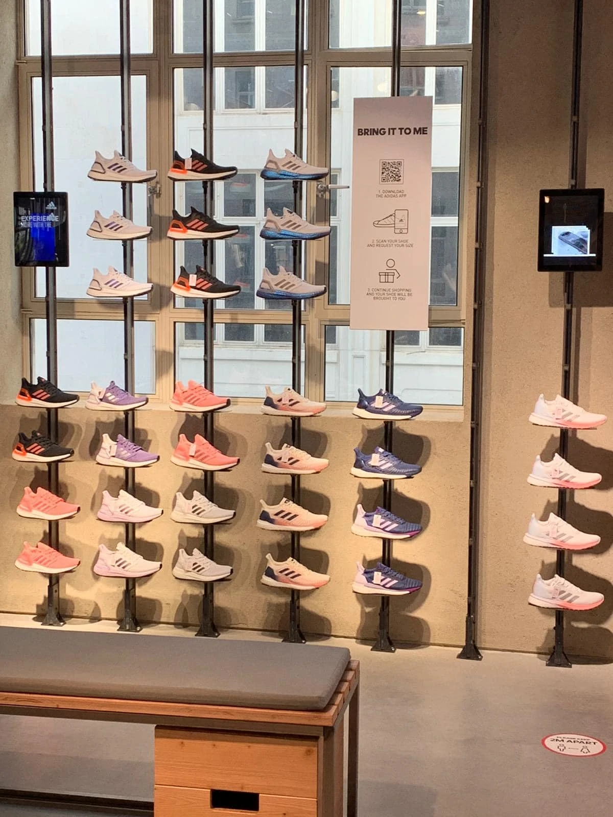 Adidas trainer display