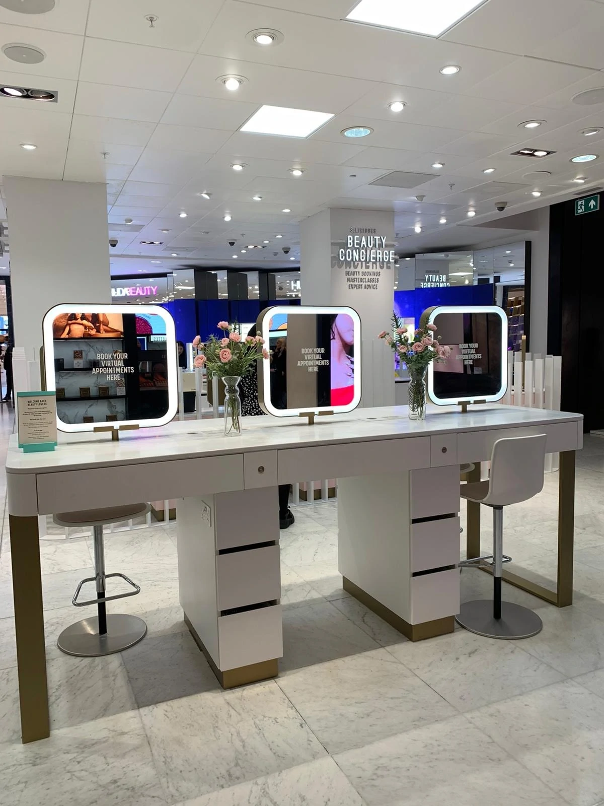 Charlotte Tilbury digital integration in store