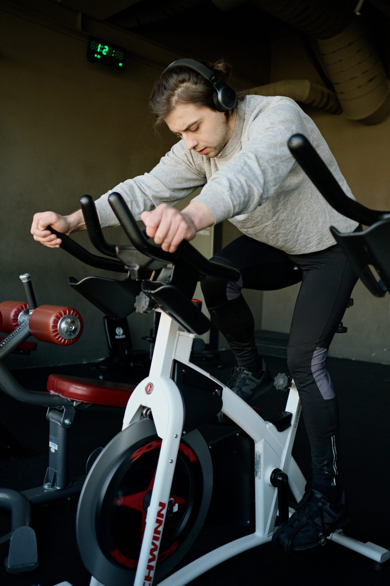 man exercising